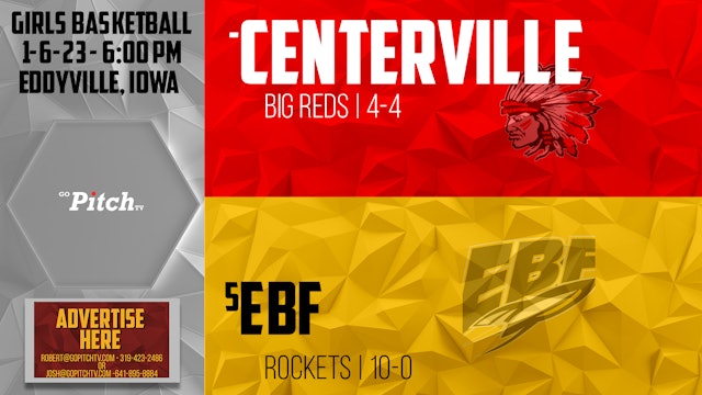 Centerville Girls Basketball vs EBF 1-6-23