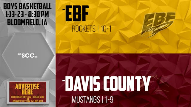 Davis County Boys Basketball vs EBF 1...