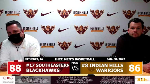 1-8-22 IHCC Men's Basketball vs South...