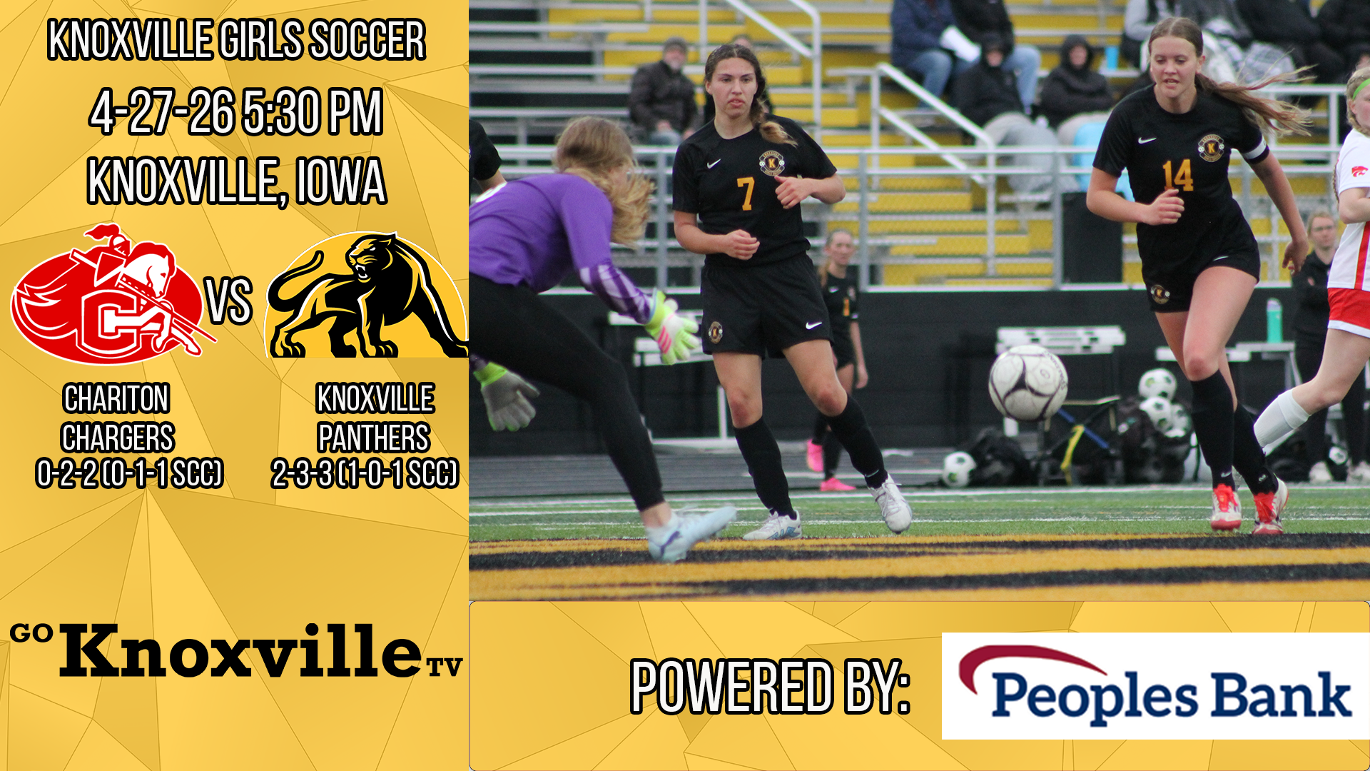 Knoxville vs Chariton Girls Soccer 4-27-26