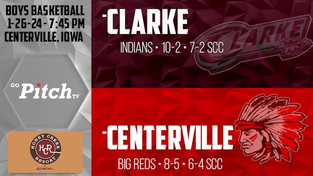 Centerville Boys Basketball vs Clarke...