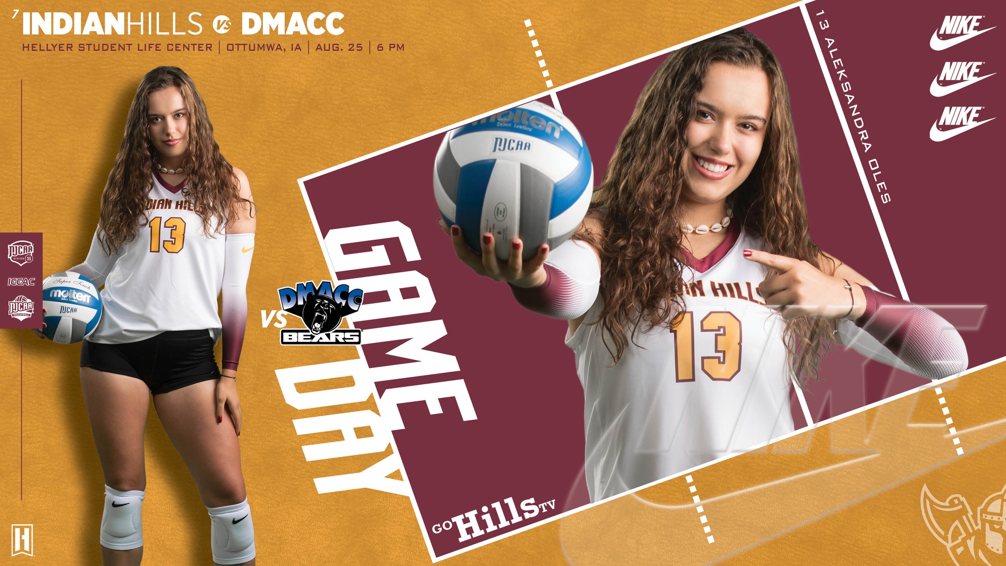 IHCC Volleyball vs DMACC 8-25-25