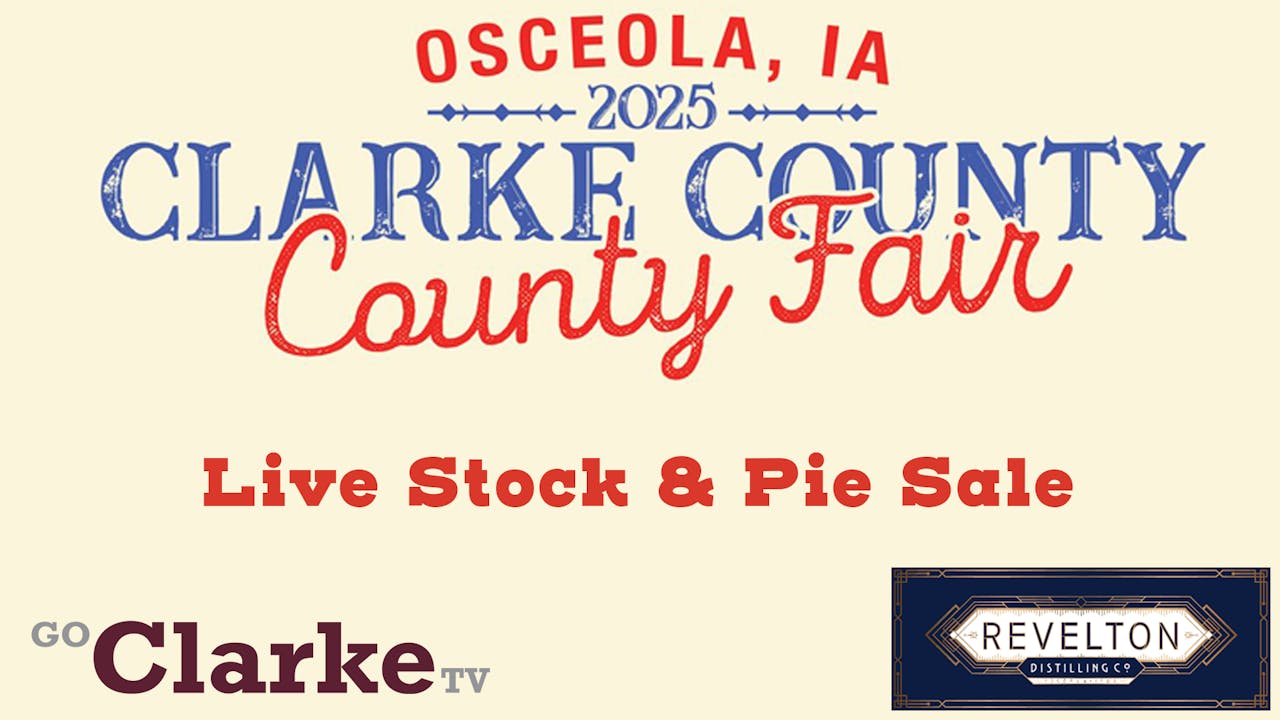 Clarke County Fair - Livestock & Pie Sale 7-21-25