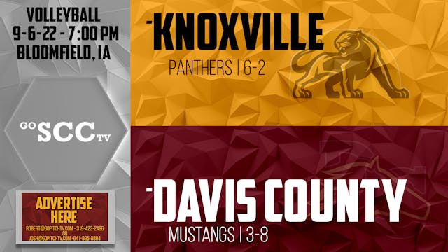 Davis County Volleyball vs Knoxville ...