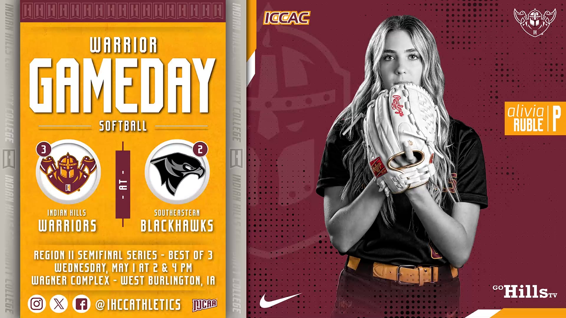 NJCAA Region XI Tournament 5-1-24 IHCC Softball vs Southeastern Game 2