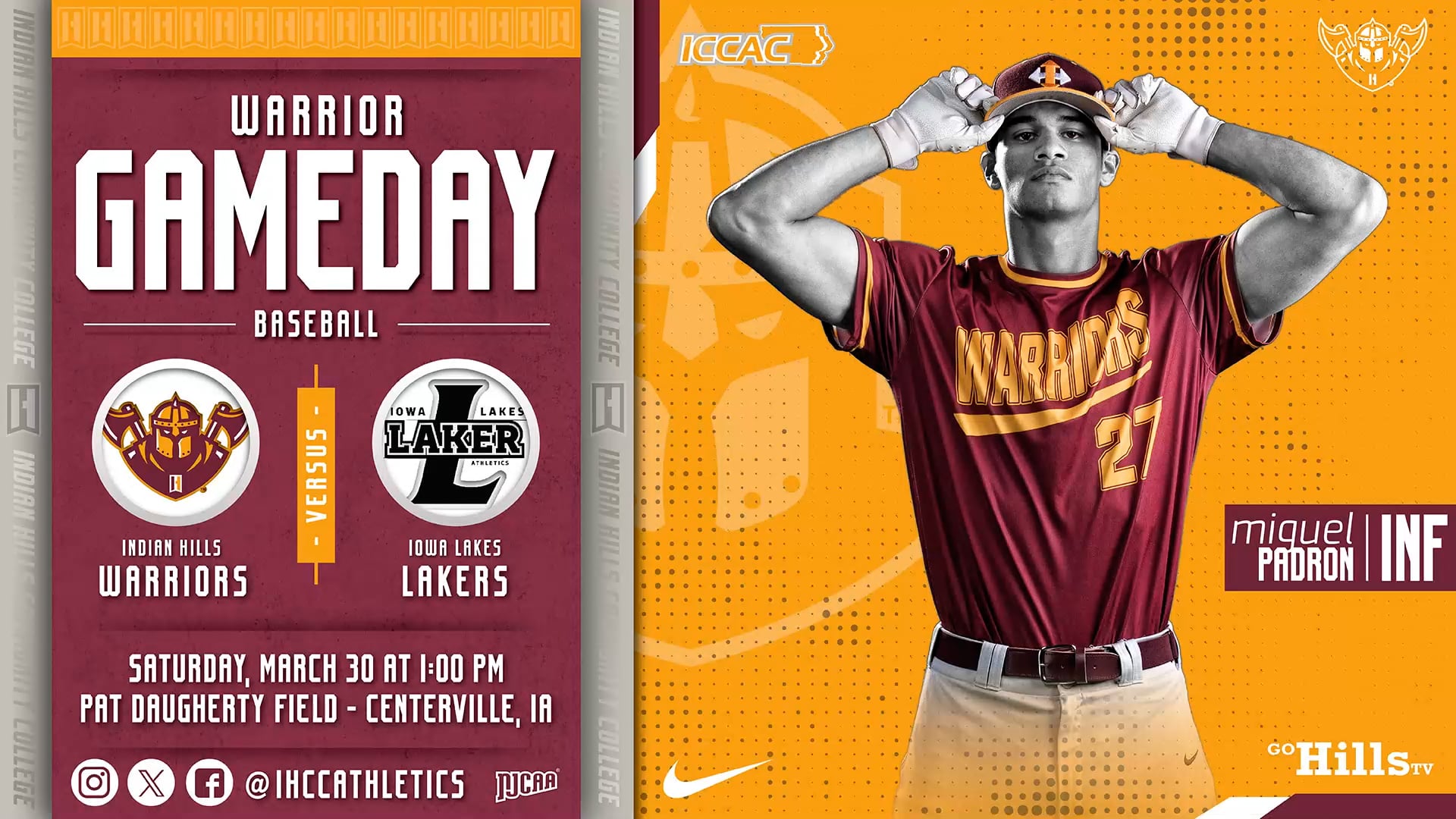 3-30-24 IHCC Baseball vs Iowa Lakes