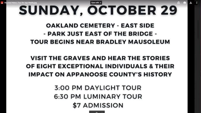 Haunted History Tour and Trivia Night