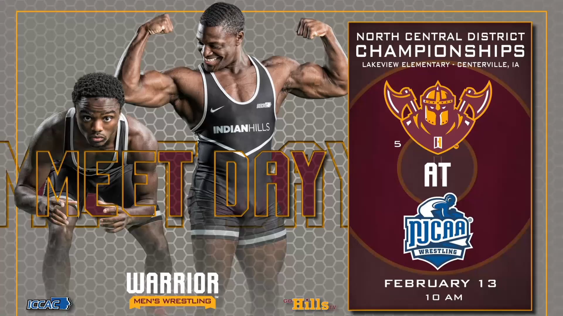 2-13-22 NJCAA Men's Wrestling North Central District Championships