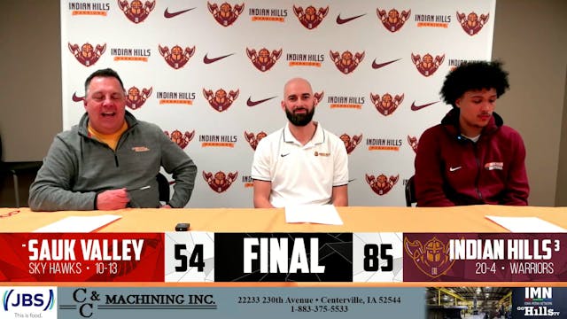 2-6-25 IHCC Men's Basketball vs Sauk ...