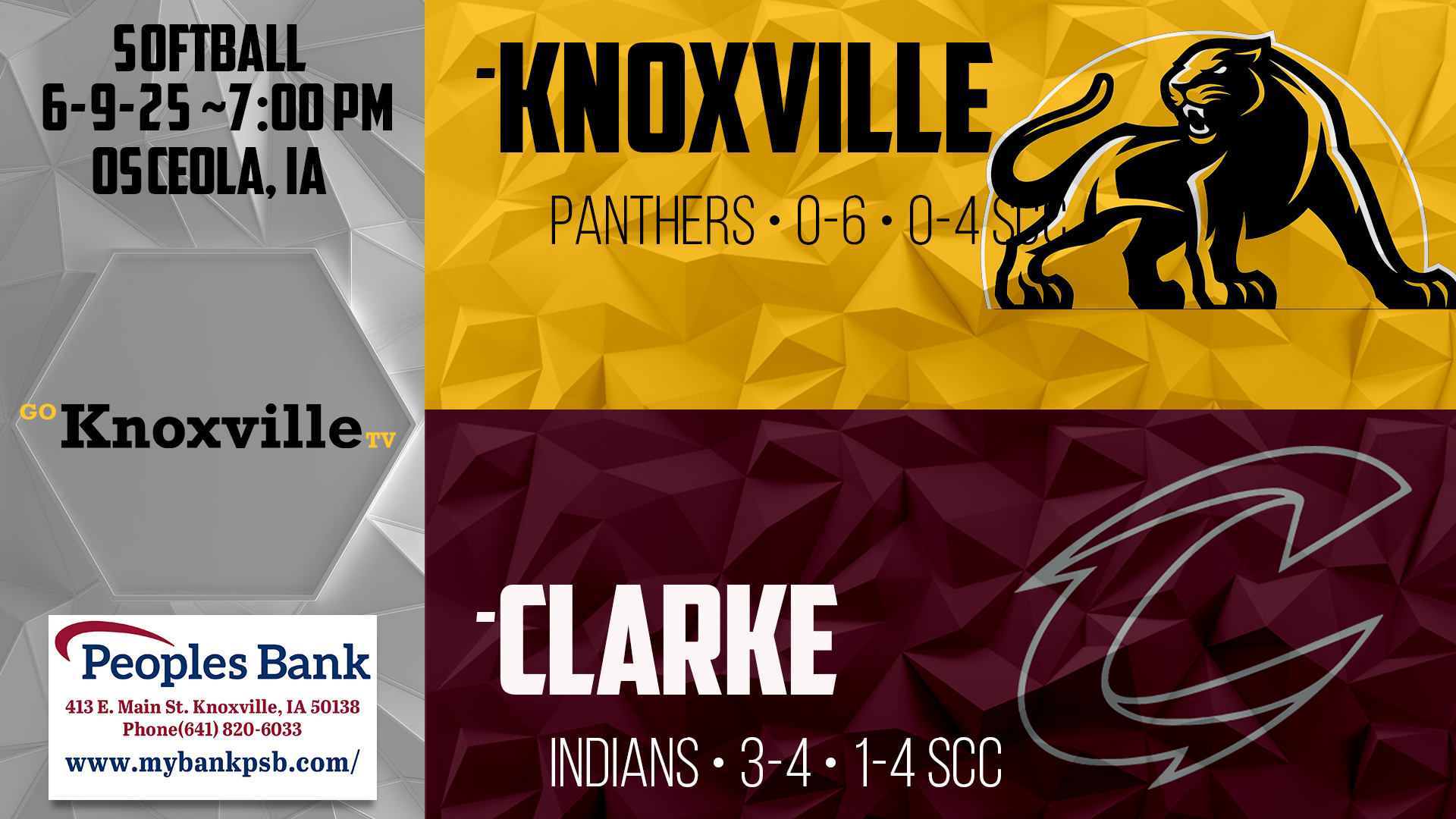 Knoxville at Clarke Softball 6-9-25