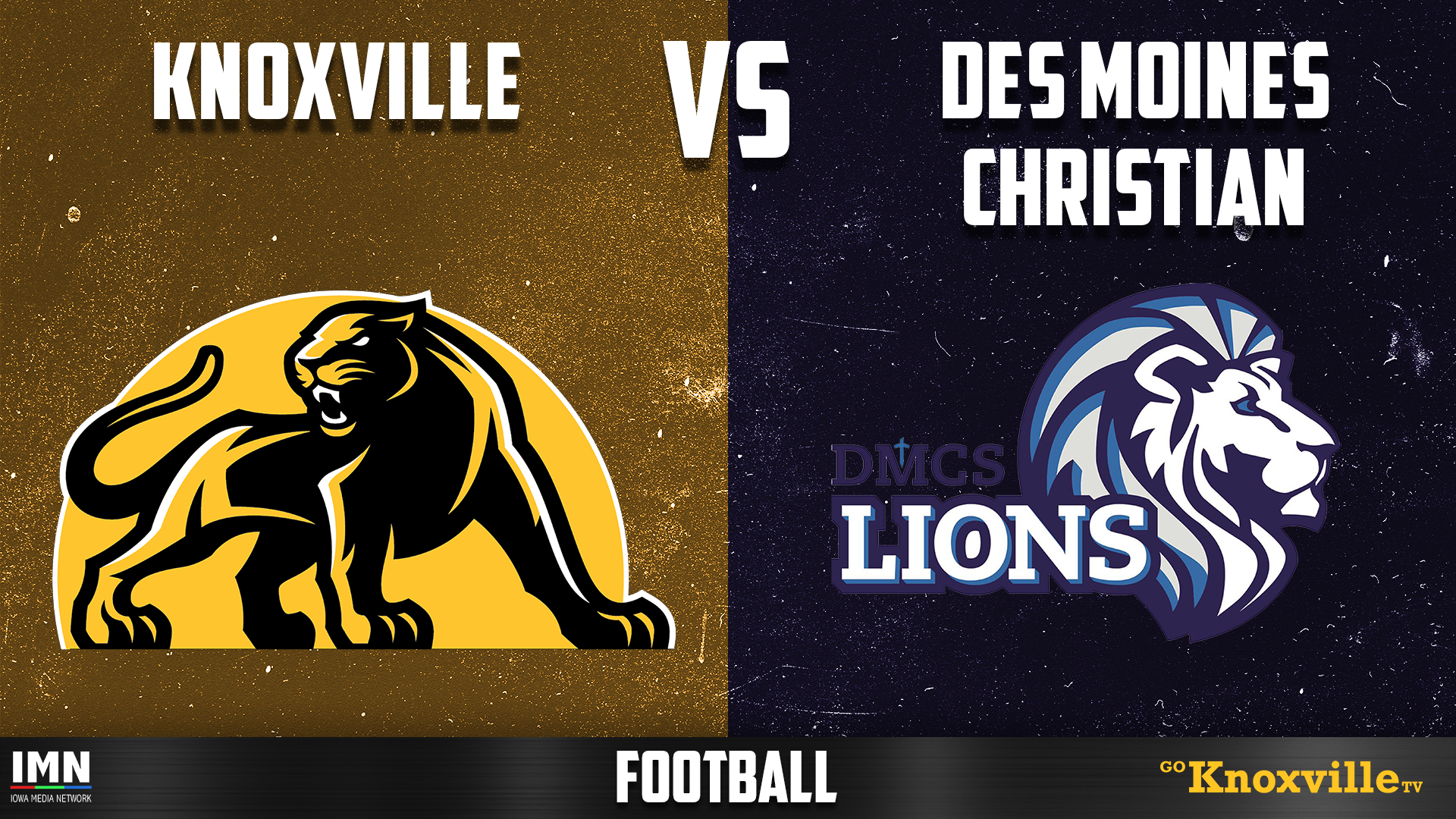 Knoxville at Des Moines Christian Football 10-9-26