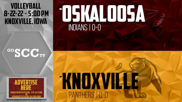 Knoxville Volleyball vs Oskaloosa 8-2...