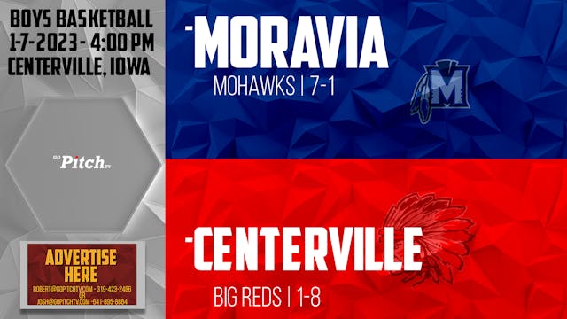 Centerville Boys Basketball vs Moravi...