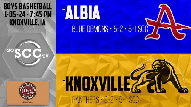 Knoxville Boys Basketball vs Albia 1-...