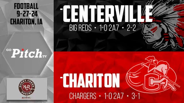 Centerville Football at Chariton 9-27-24