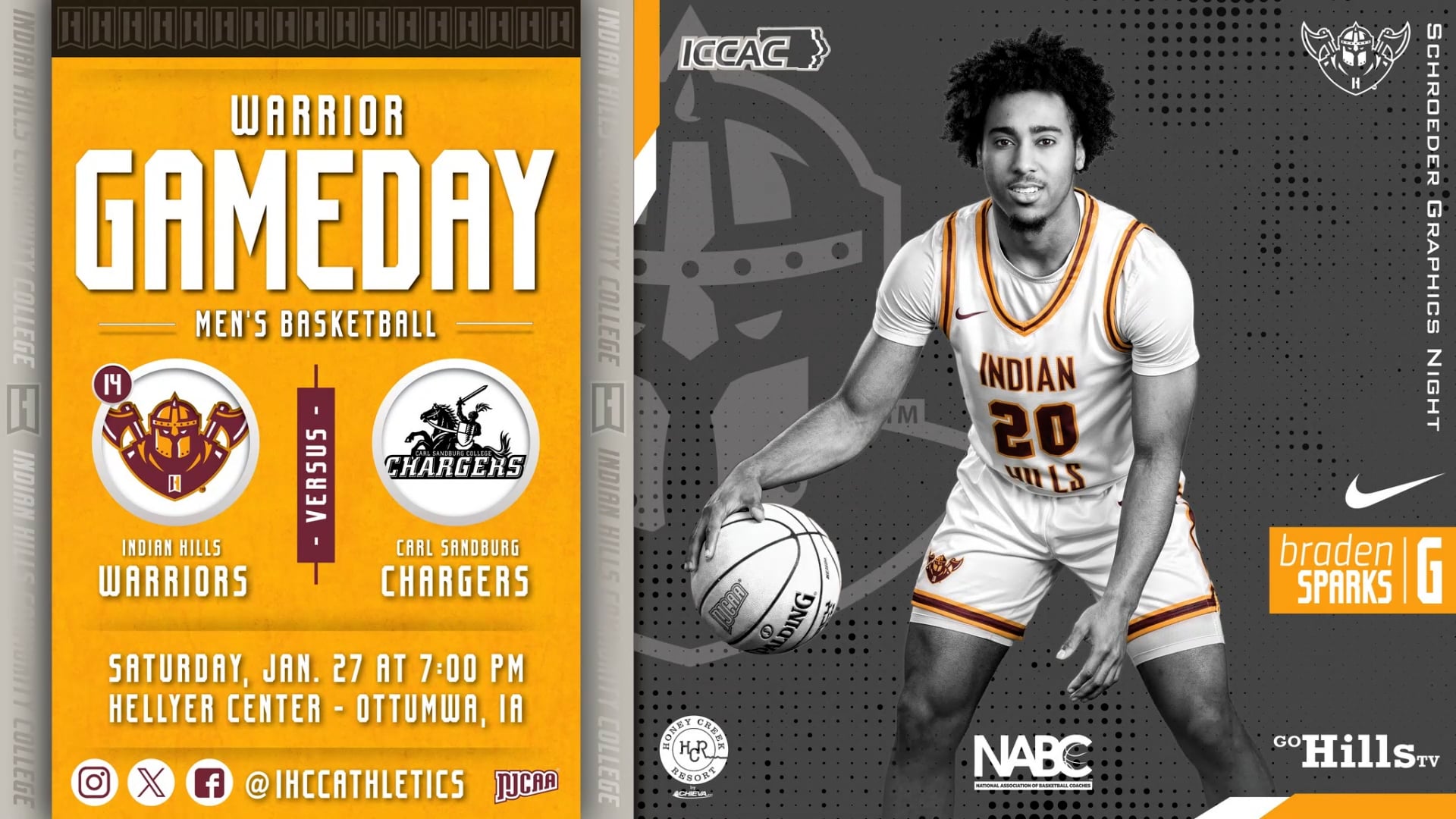 1-27-24 IHCC Men's Basketball vs Carl Sandburg