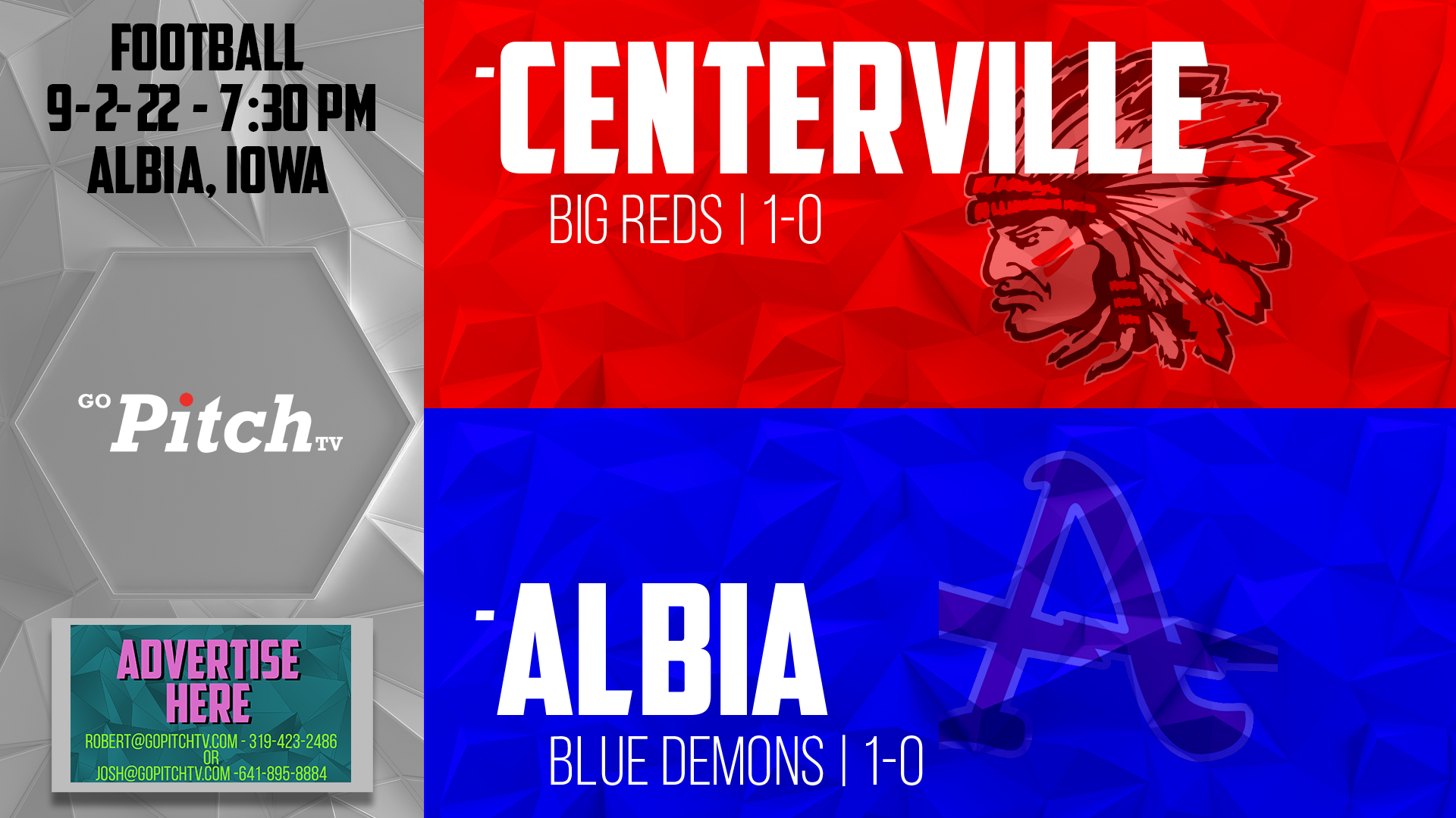 Centerville Football @ Albia 9-2-22