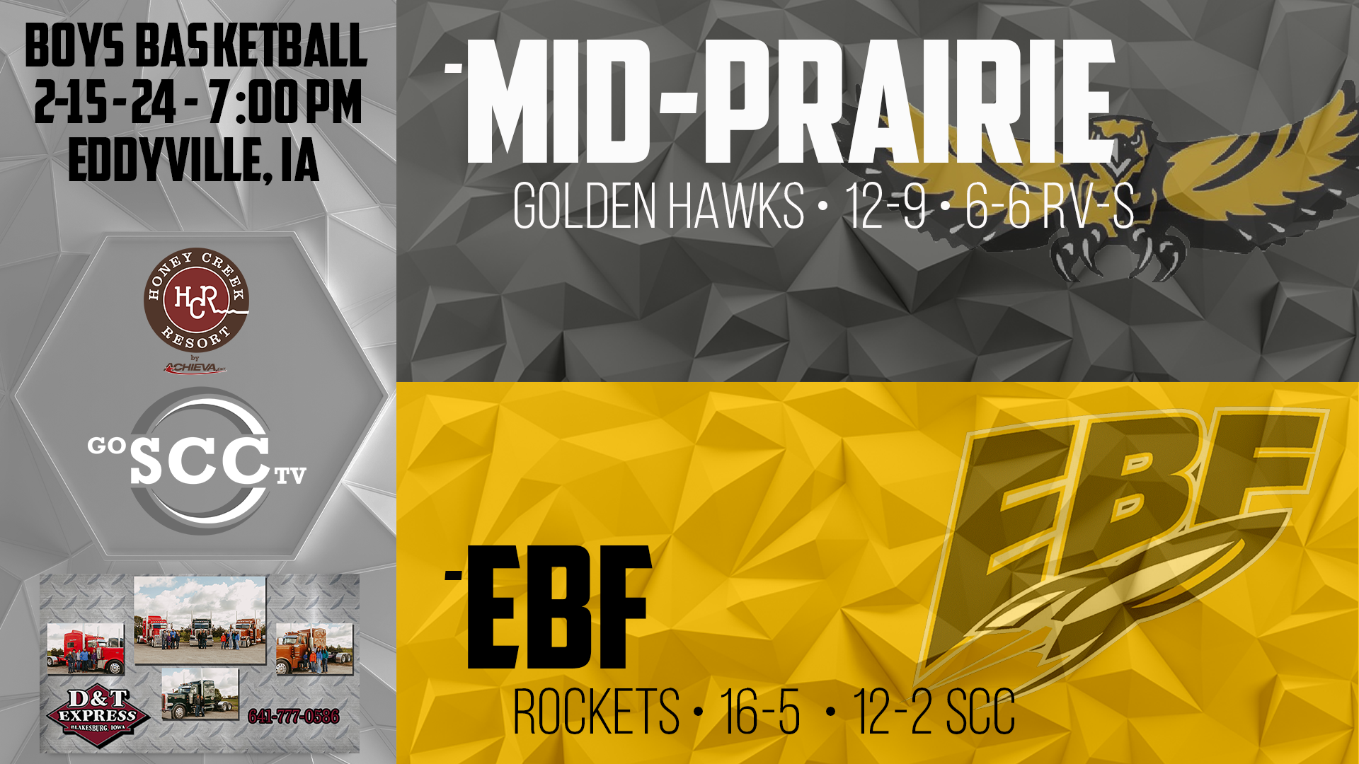 EBF Boys Basketball vs Mid-Prairie 2-15-24 POST SEASON