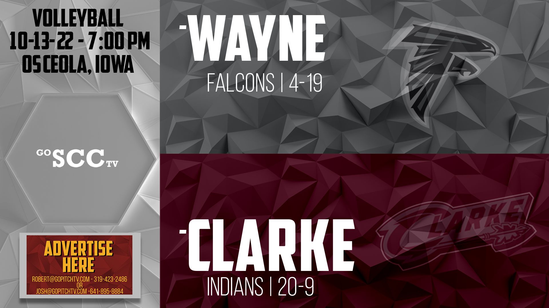 Clarke Volleyball vs Wayne 10-13-22