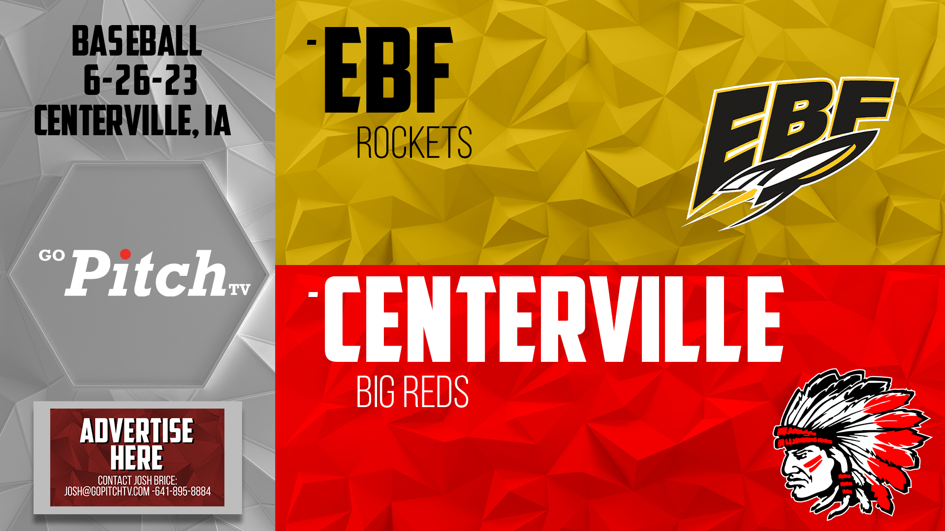 Centerville Baseball vs EBF 6-26-23