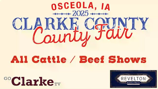 Clarke County Fair - All Cattle / Bee...