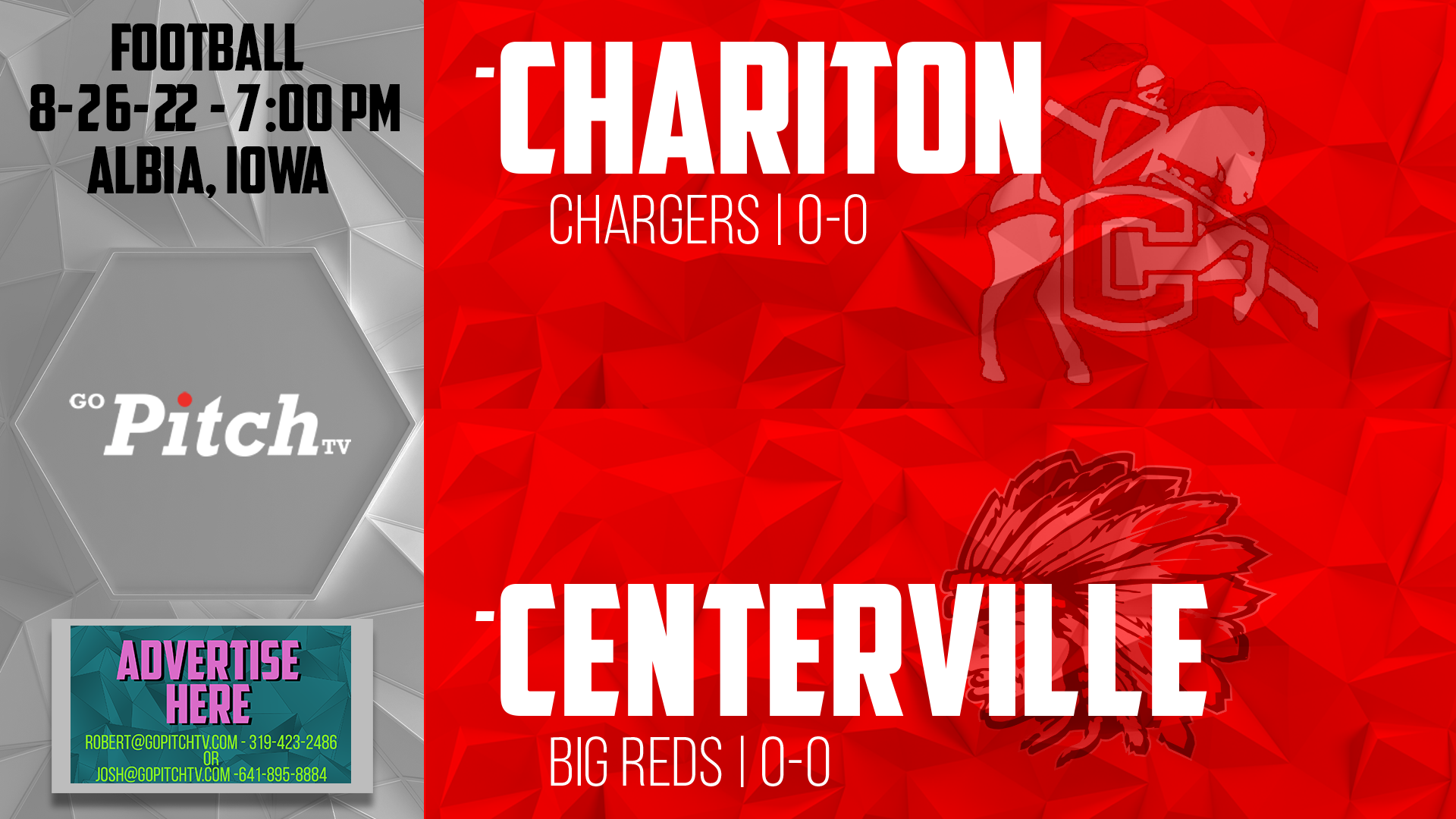Centerville Football vs Chariton 8-26-22