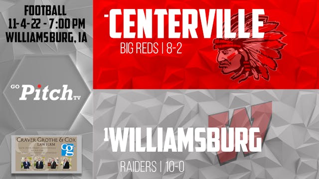 Centerville Football vs Williamsburg ...