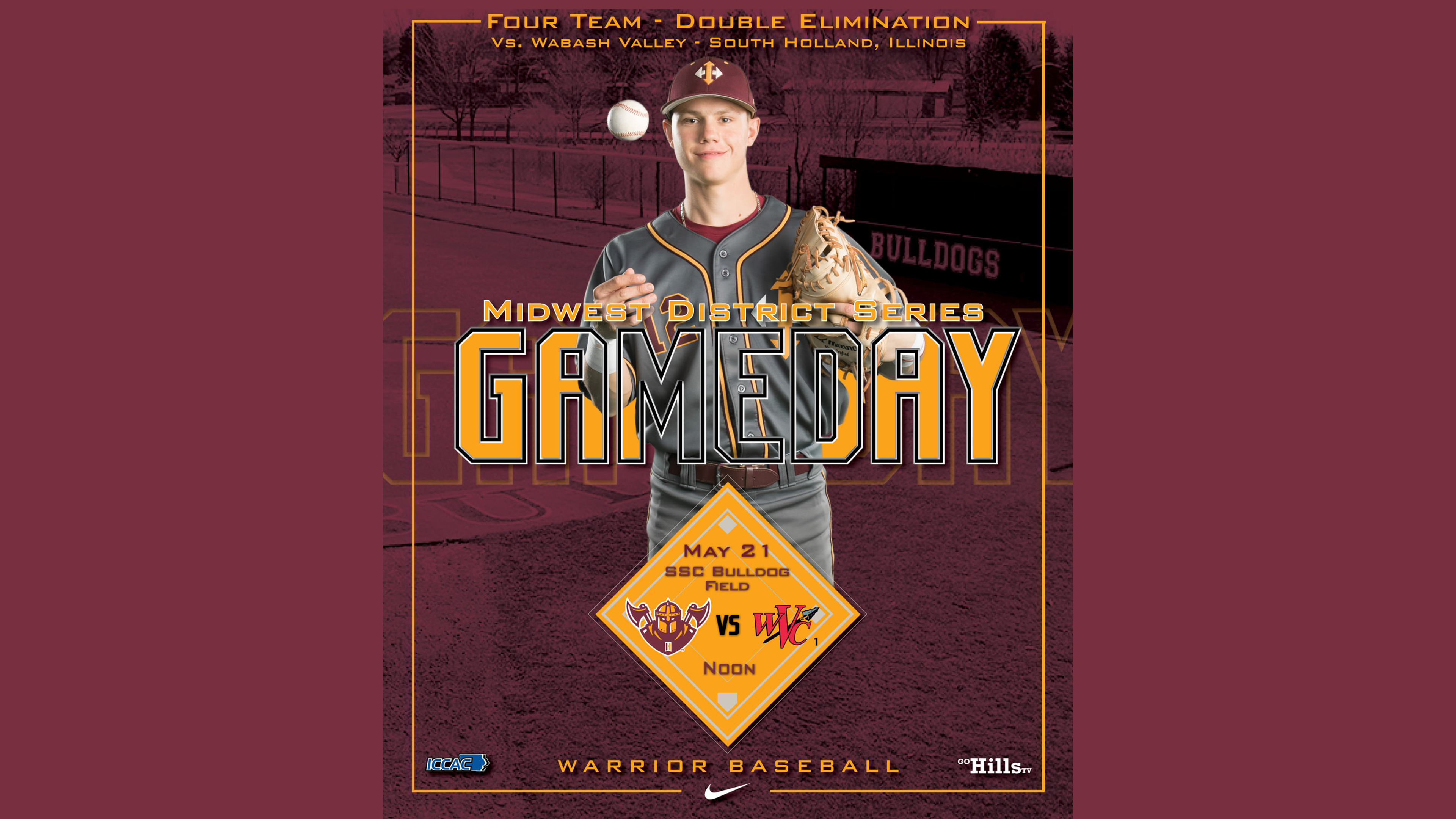 Midwest District Tournament 5-21-21 IHCC Baseball vs Wabash Valley