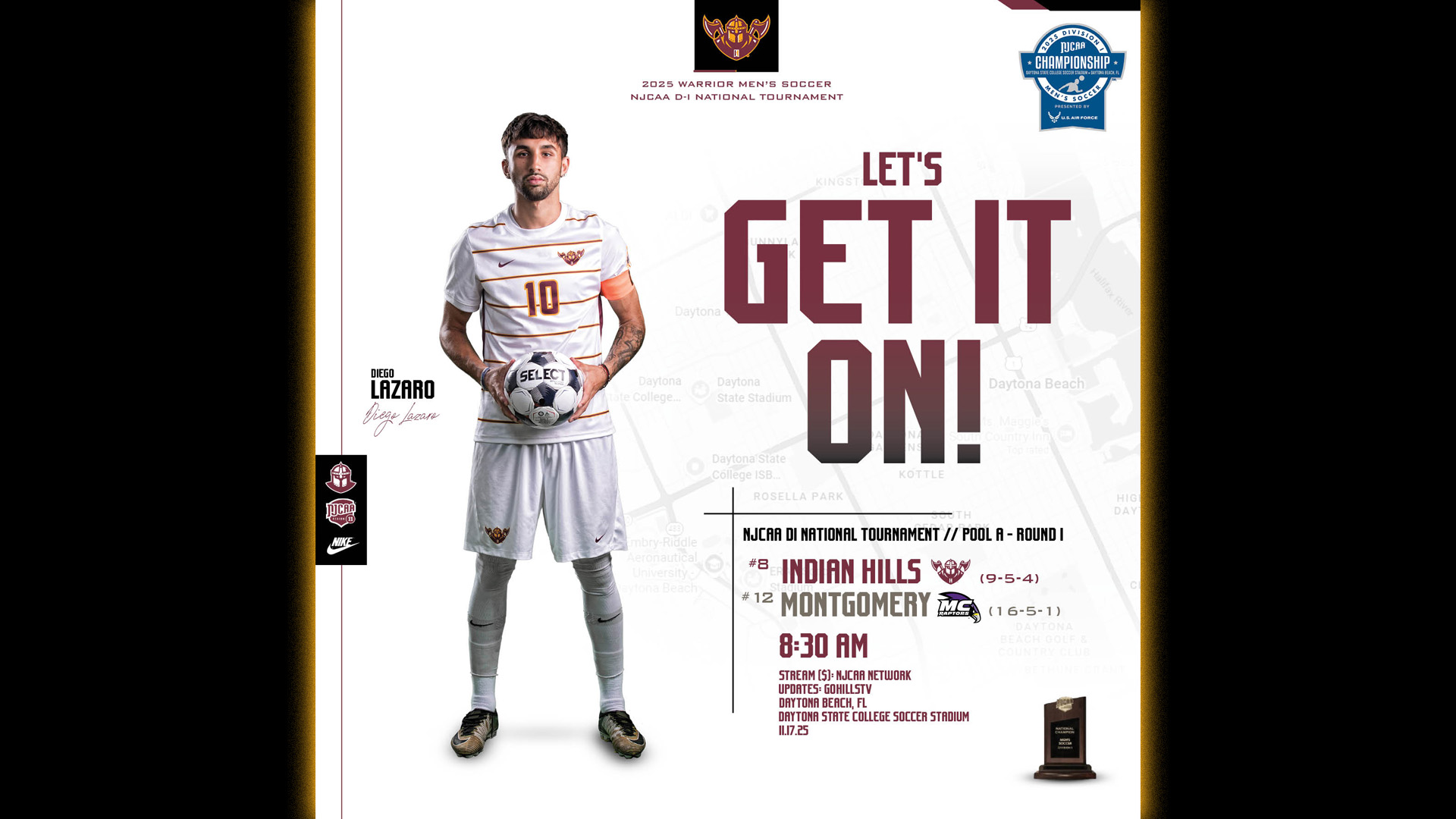 #8 IHCC Men's Soccer vs #12 Montgomery - NJCAA National Championships - 11-17-25