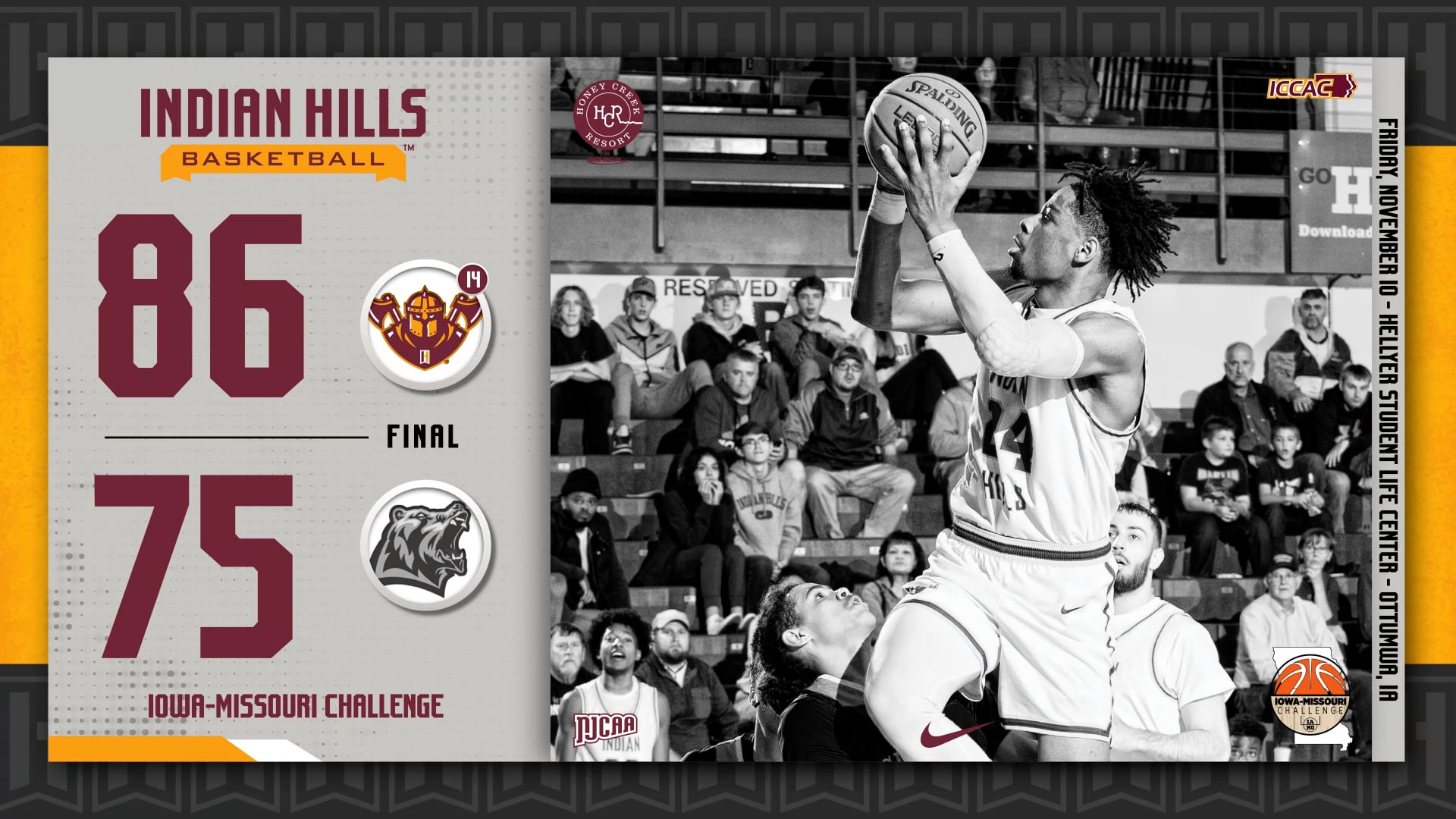 11-11-23 IHCC Men's Basketball vs Moberly Post Game Interview