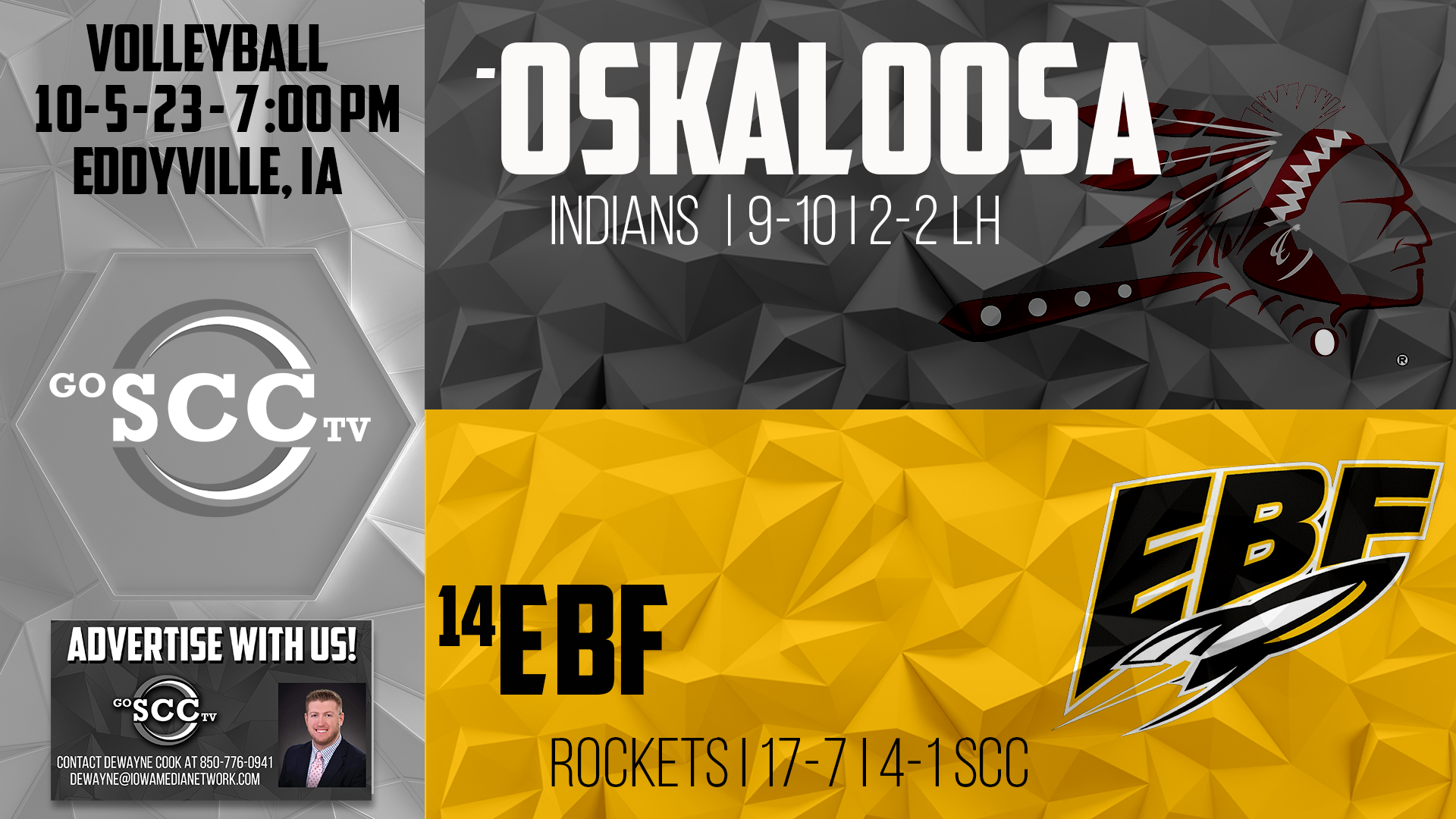 EBF Volleyball vs Oskaloosa 10-5-23