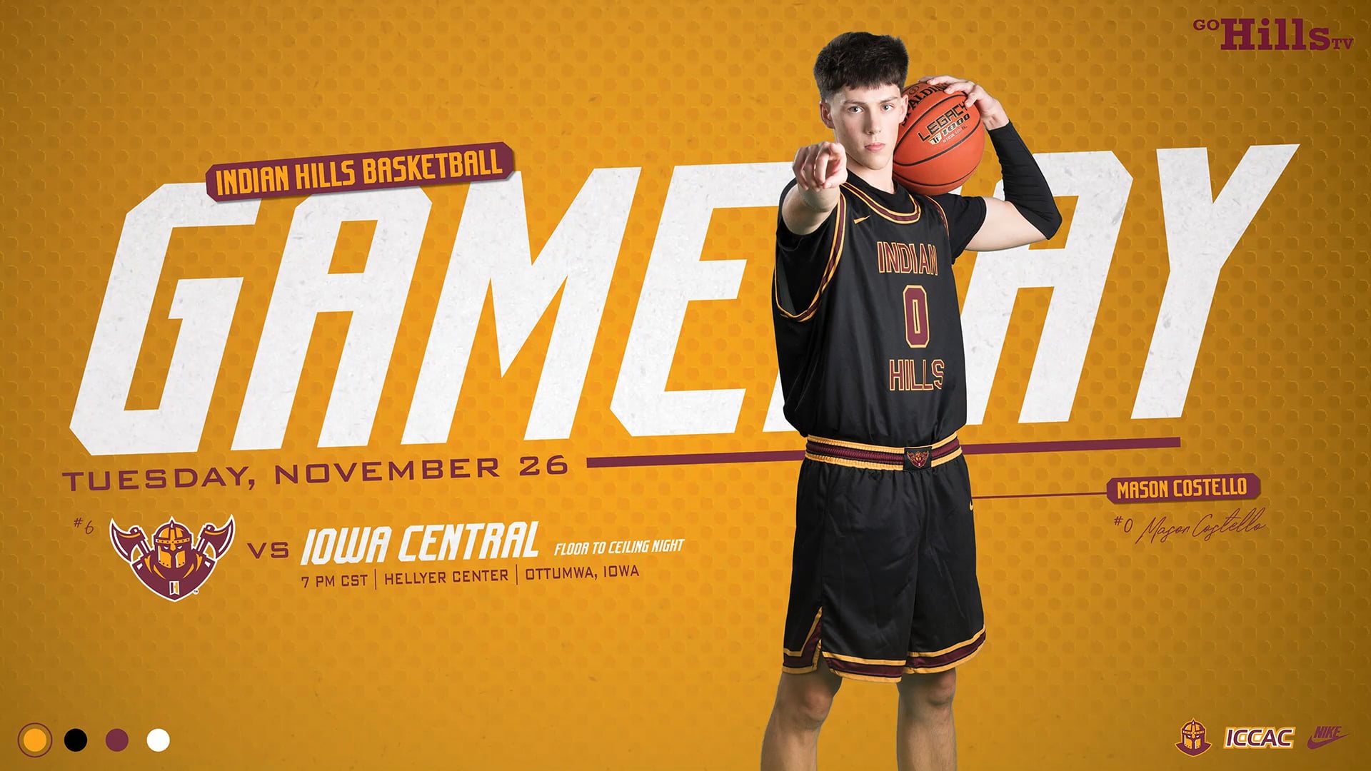 11-26-24 IHCC Men's Basketball vs Iowa Central