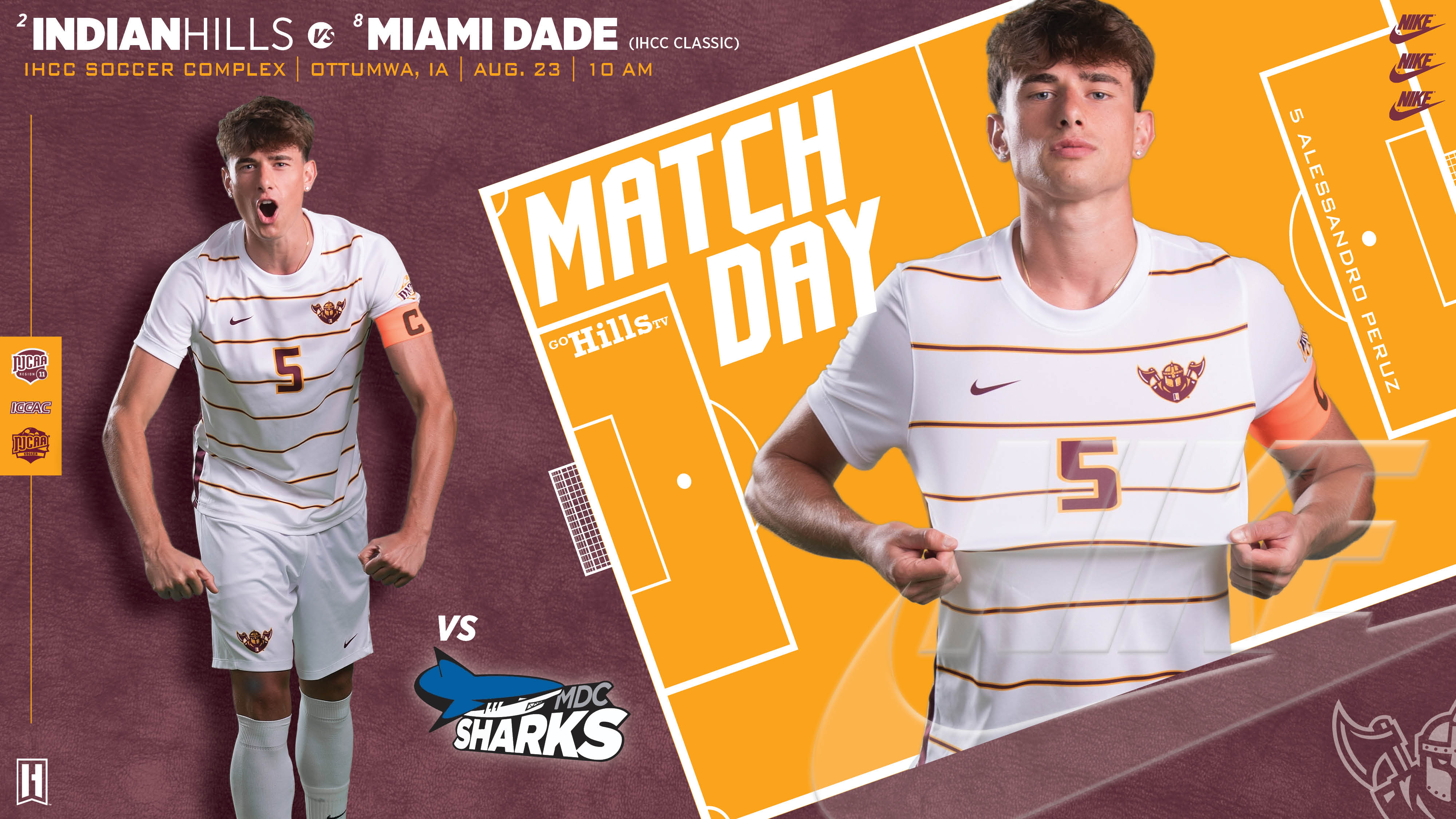 IHCC Men's Soccer vs Miami Dade 8-23-25