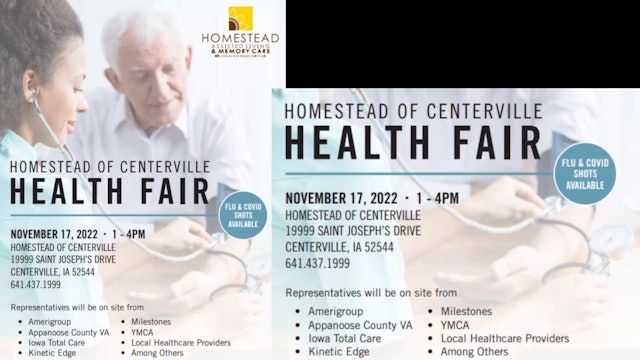Homestead of Centerville Health Fair