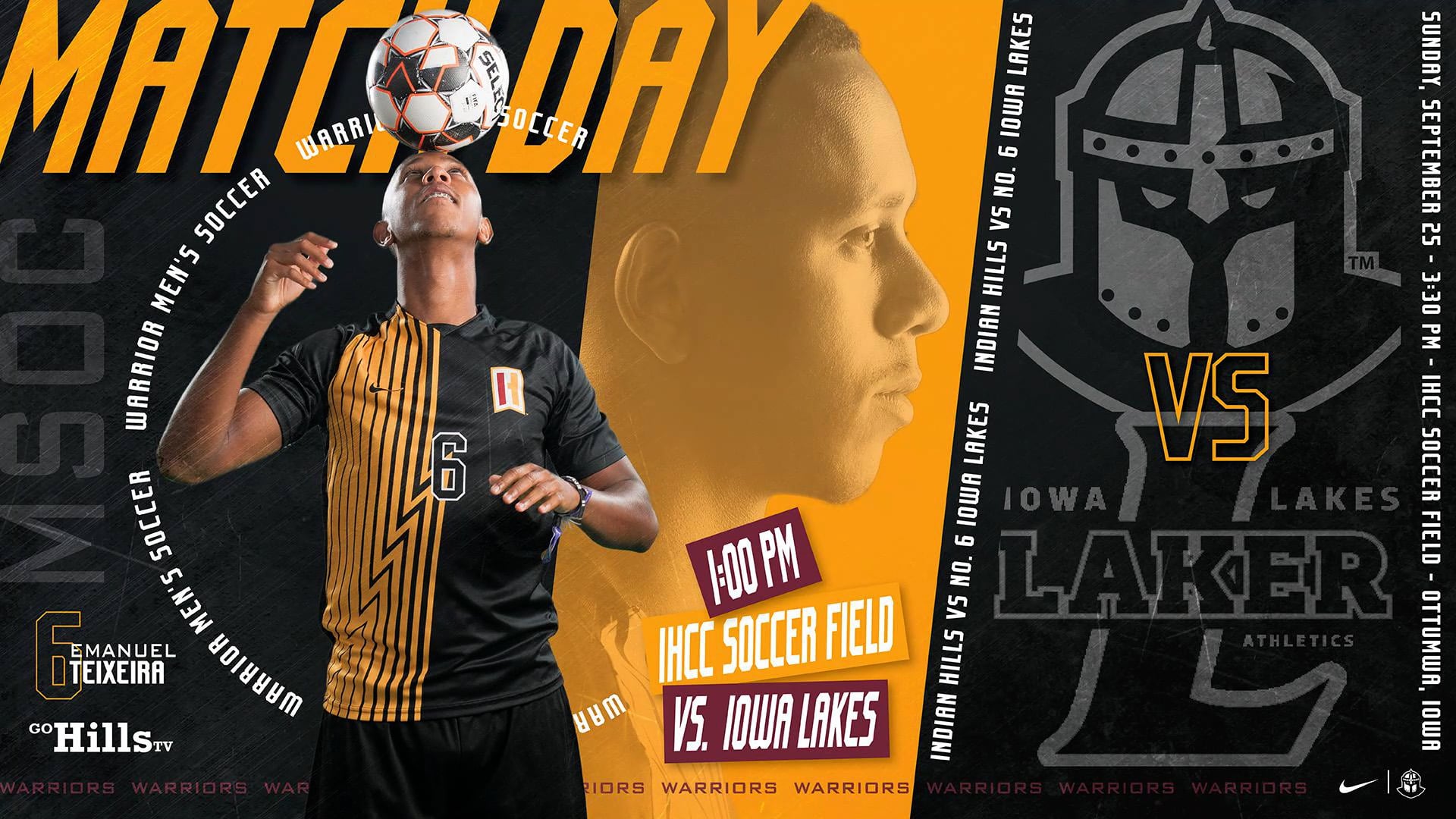 9-25-22 IHCC Men's Soccer vs Iowa Lakes