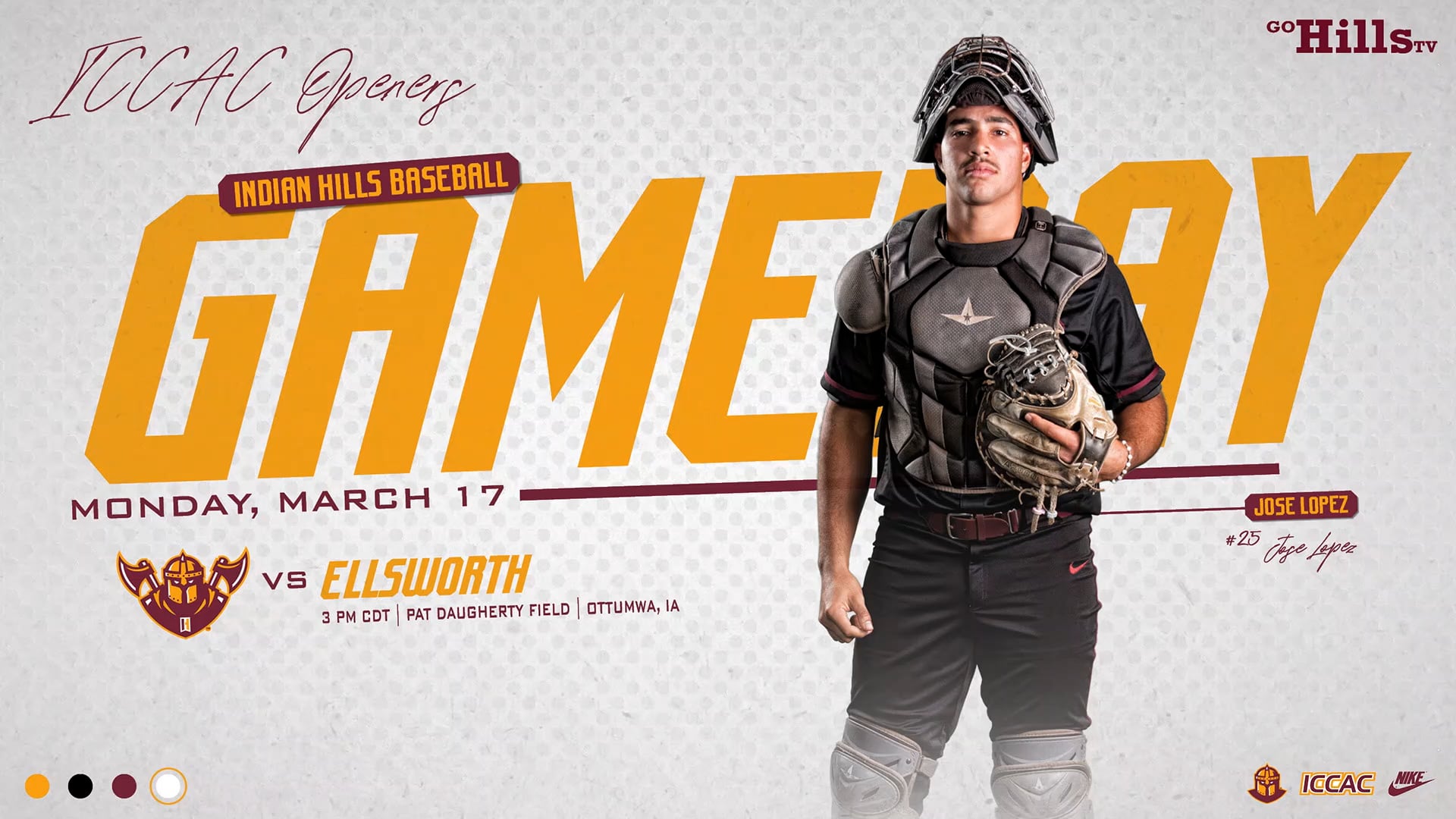 IHCC Baseball vs Ellsworth Game 1 3-17-25