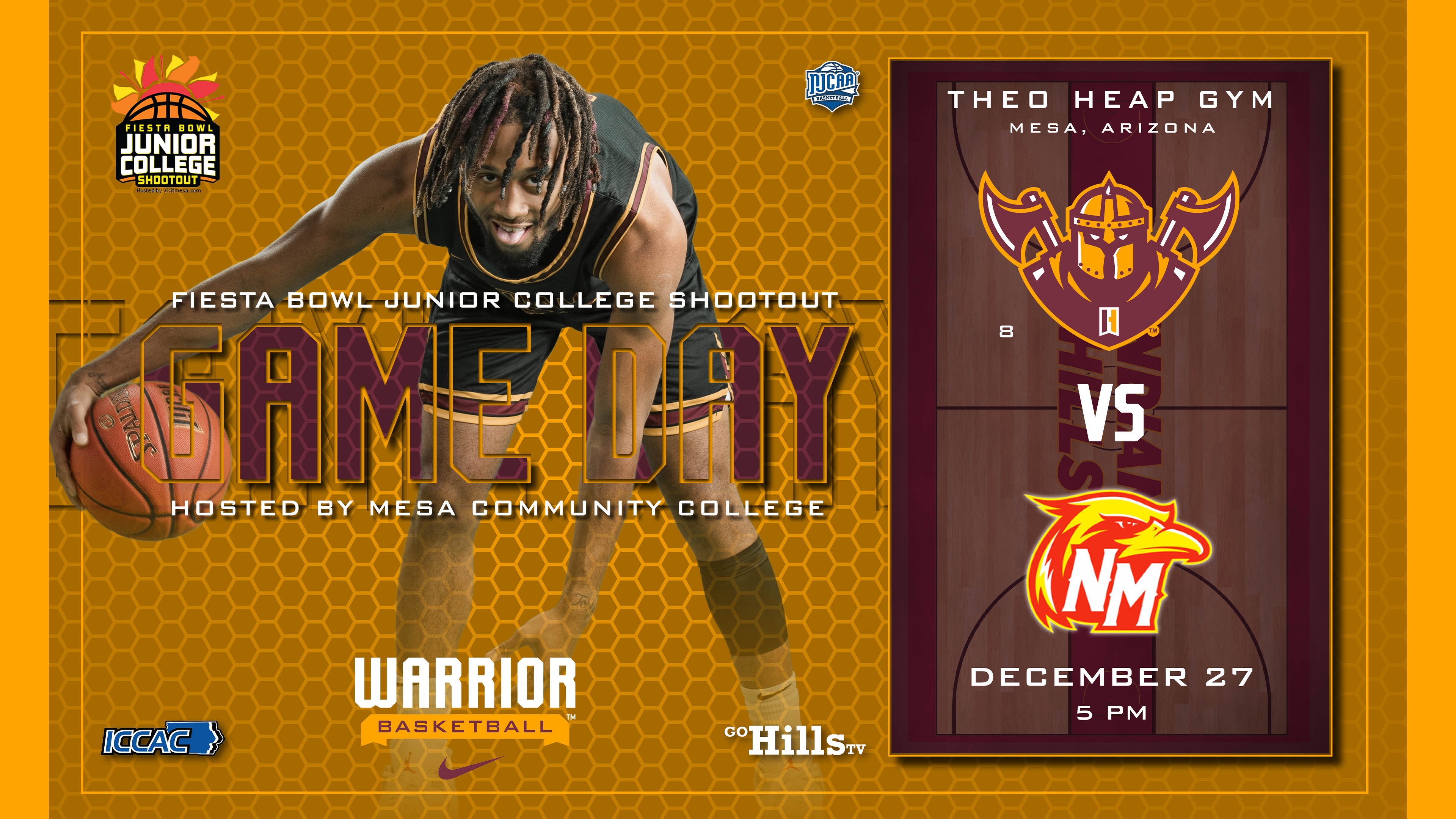 12-27-21 IHCC Men's Basketball vs New Mexico Junior College