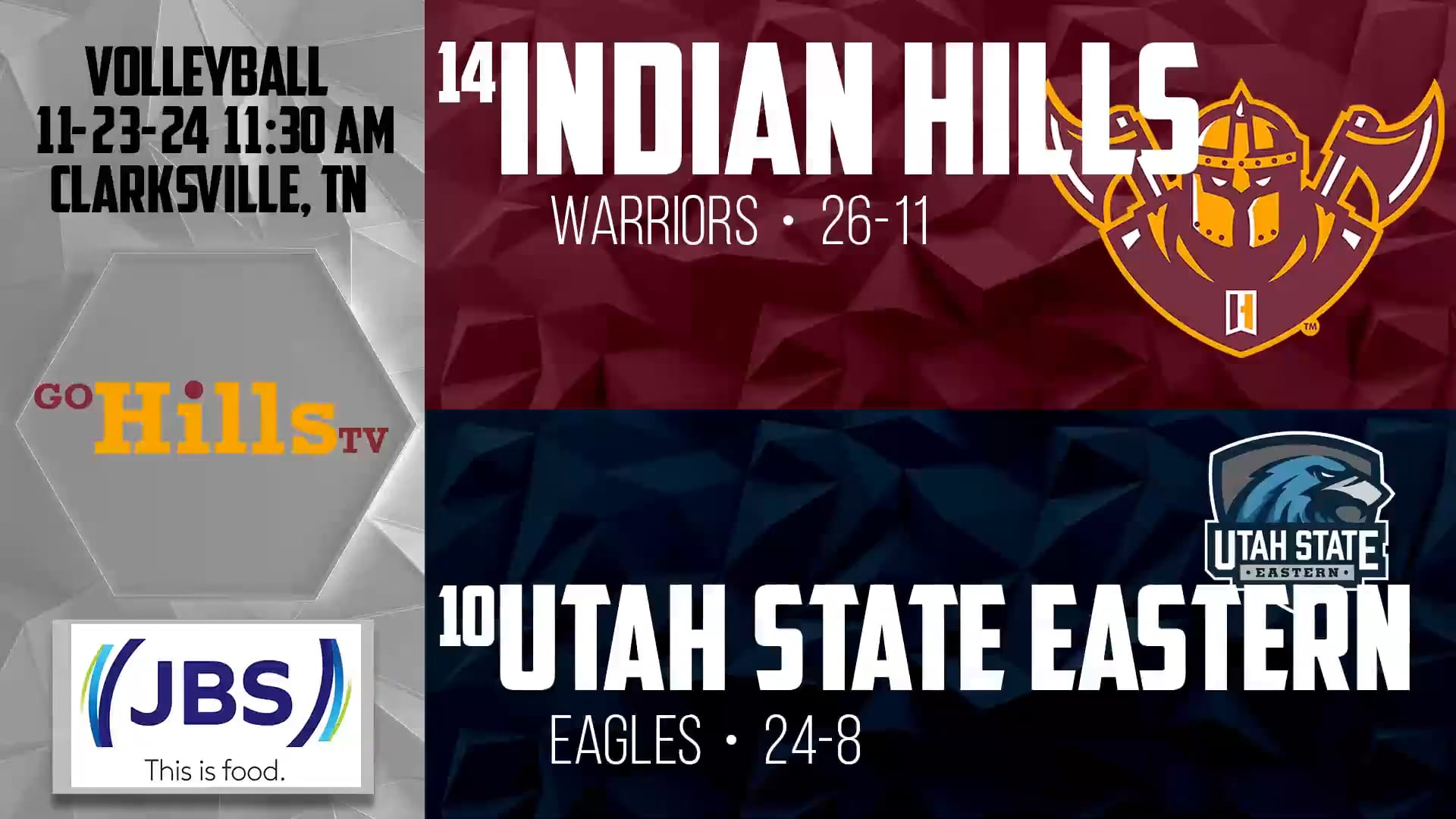 NJCAA DI Volleyball Championship 11-23-24 IHCC Volleyball vs Utah State Eastern