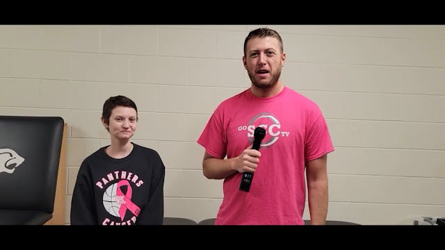 Panthers vs Cancer Honoree Delaney Mc...