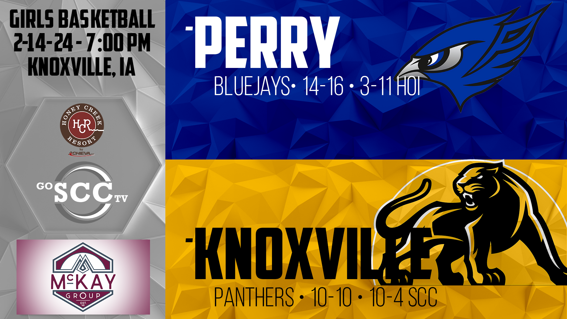 Knoxville Girls Basketball vs Perry 2-14-24 POST SEASON