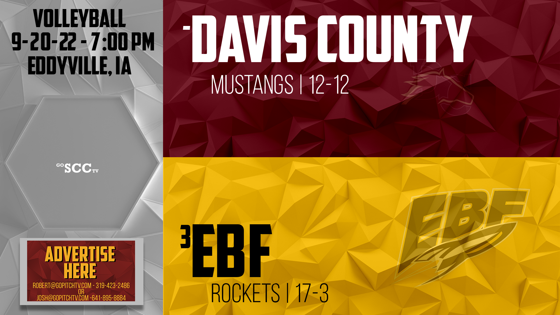 #3 EBF Volleyball vs Davis County 9-20-22