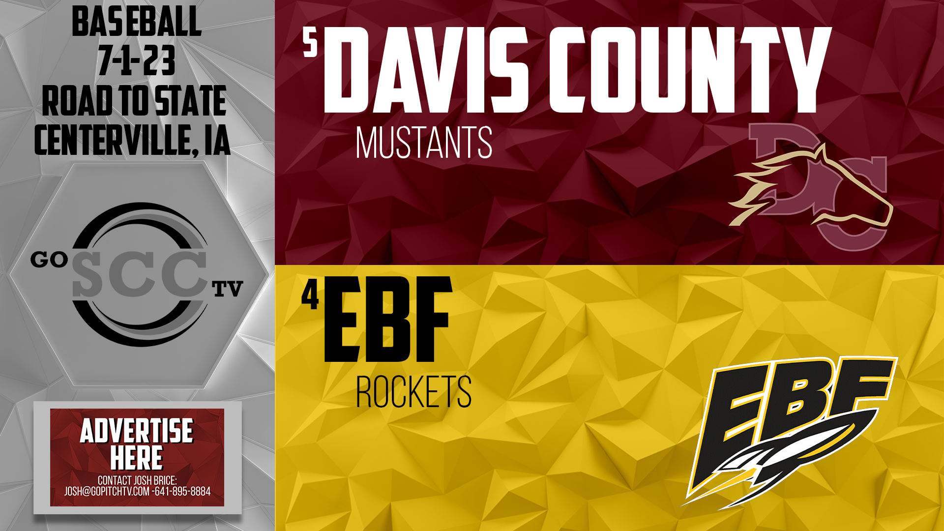 EBF Baseball vs Davis County POST SEASON 7-1-23