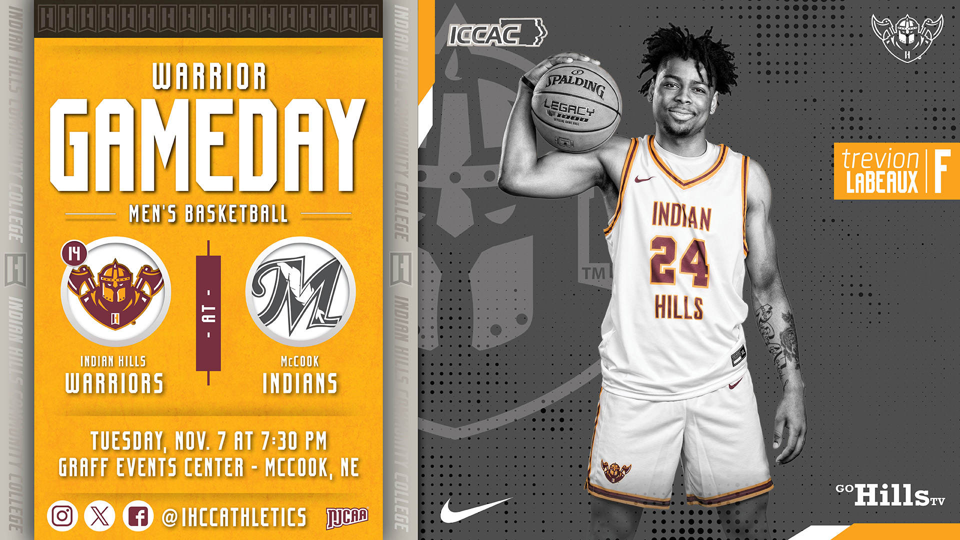 11-7-23 IHCC Men's Basketball @ McCook