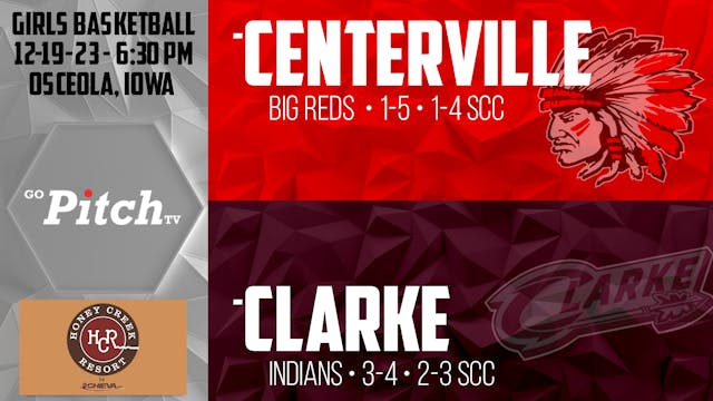 Centerville Girls Basketball vs Clark...