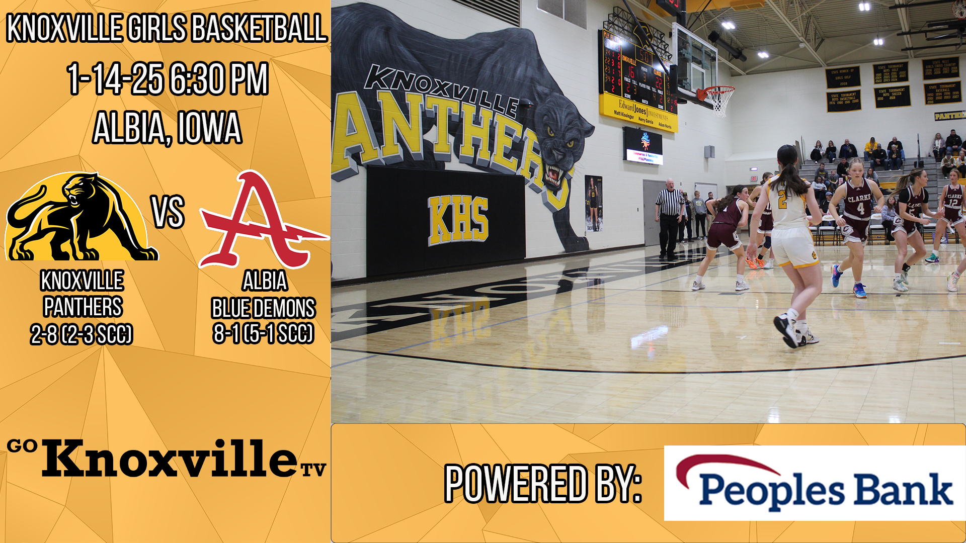 Knoxville Girls Basketball at Albia 1-14-25