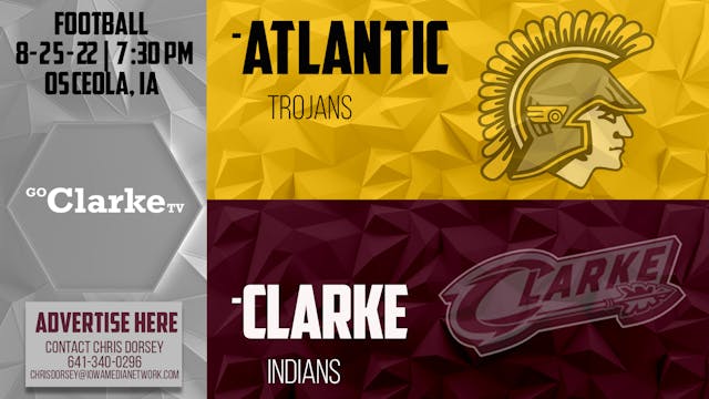 Clarke Football vs Atlantic 8-25-23