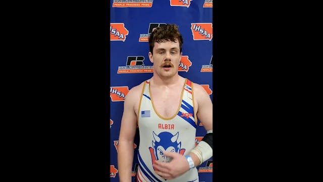 Albia's Paul Ballard after an incredi...