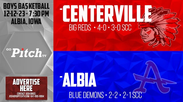 Centerville Boys Basketball at Albia ...