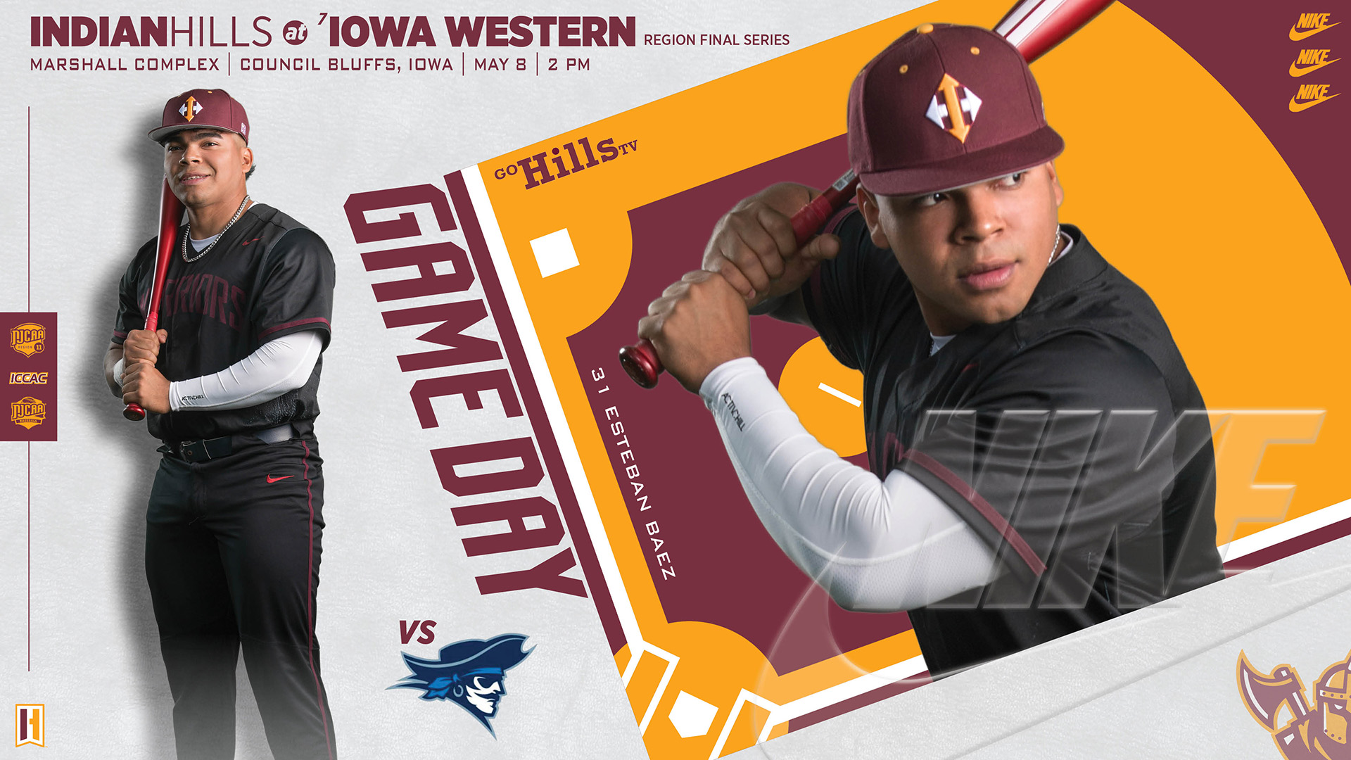 NJCAA Region XI Tournament IHCC Baseball @ Iowa Western Game 2 5-8-26