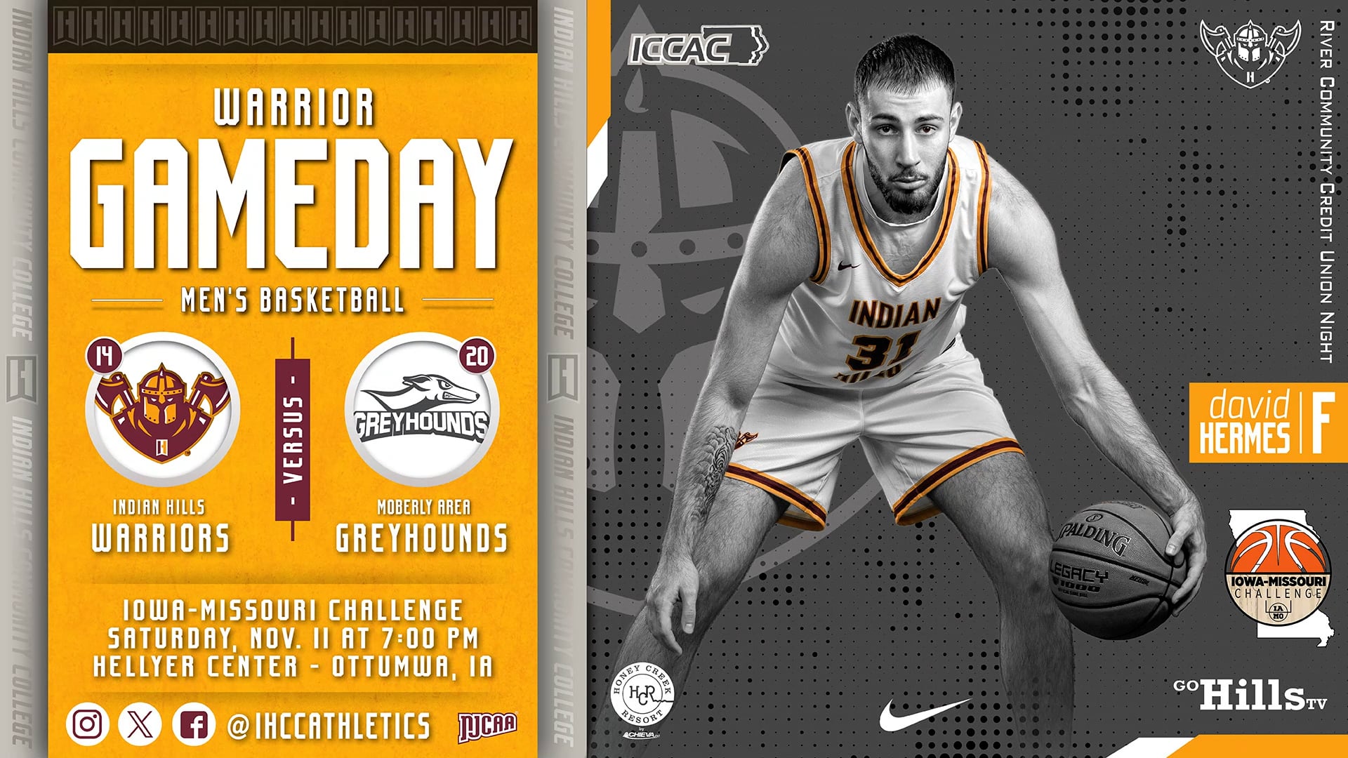 11-11-23 IHCC Men's Basketball vs Moberly